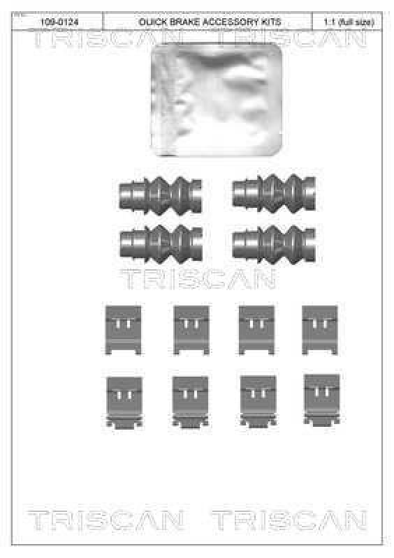 TRISCAN Accessory Kit, disc brake pad