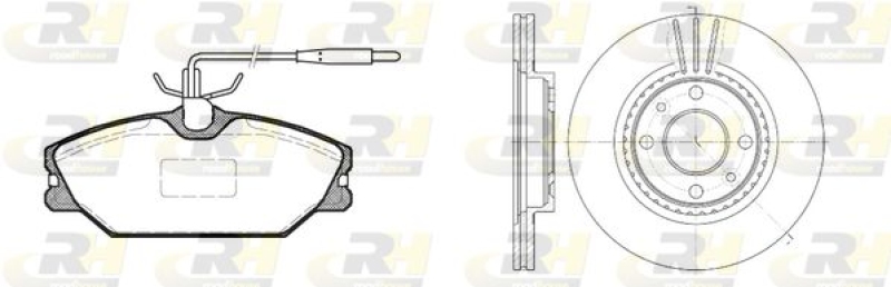 ROADHOUSE Brake Set, disc brake Dual Kit