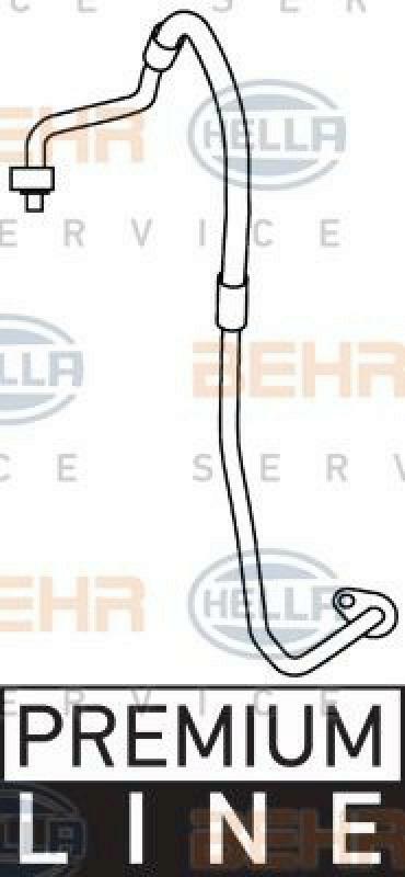 HELLA High Pressure Line, air conditioning BEHR HELLA SERVICE *** PREMIUM LIN...