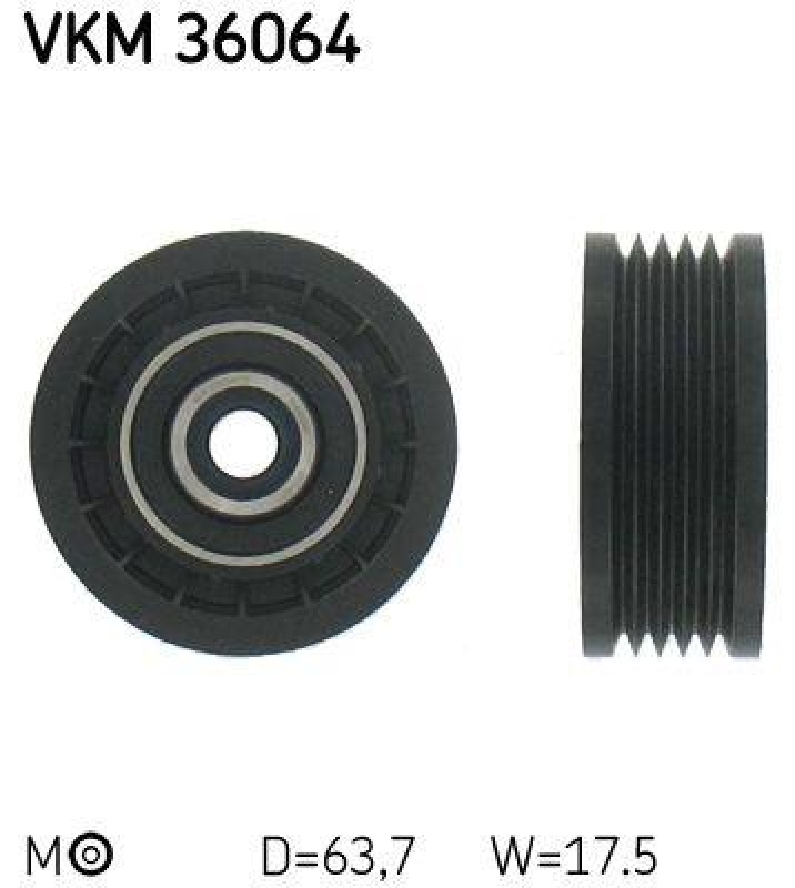 SKF Tensioner Pulley, v-ribbed belt