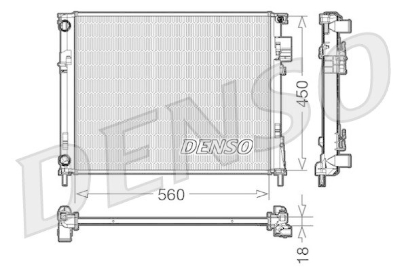 DENSO Kühler, Motorkühlung DRM23095