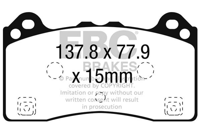 EBC Brakes High Performance Brake Pad Set