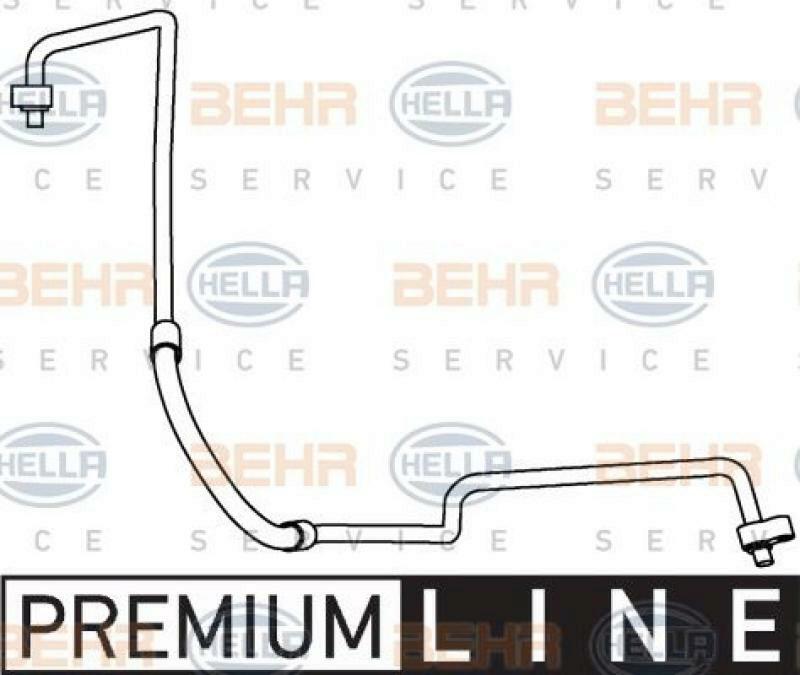 HELLA High Pressure Line, air conditioning BEHR HELLA SERVICE *** PREMIUM LINE ***