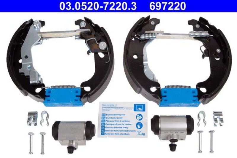ATE Bremsbackensatz Original ATE TopKit 03.0520-7220.3