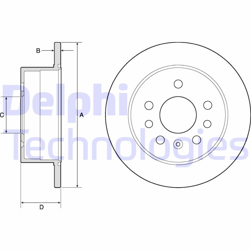 2x DELPHI Bremsscheibe