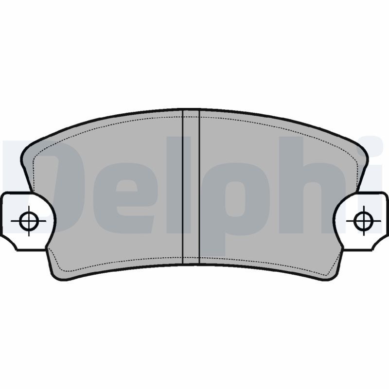 DELPHI Bremsbelagsatz, Scheibenbremse LP56