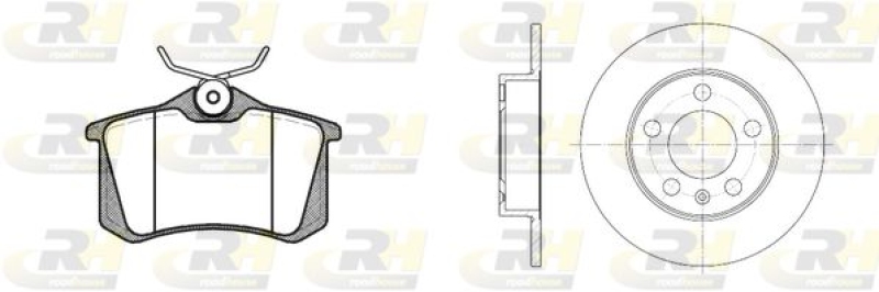 ROADHOUSE Bremsensatz, Scheibenbremse Dual Kit