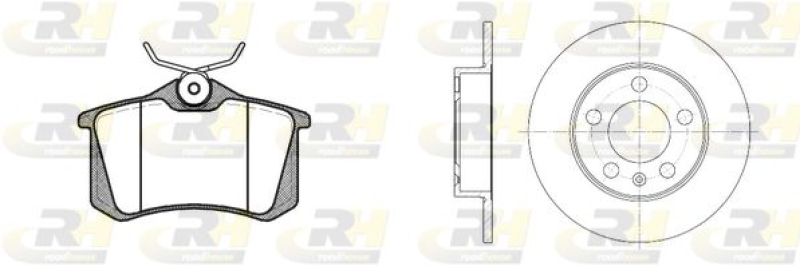 ROADHOUSE Brake Set, disc brake Dual Kit