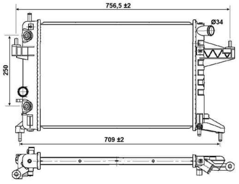 NRF Radiator, engine cooling