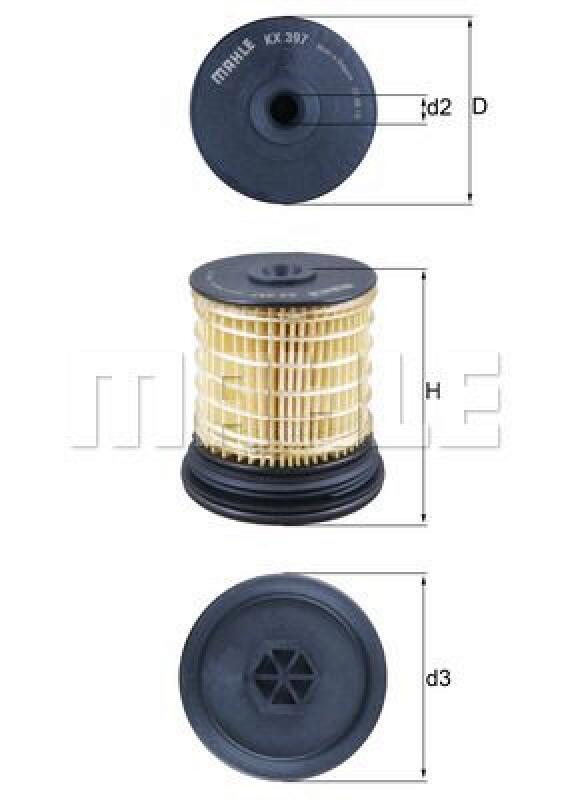 MAHLE Fuel filter