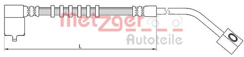 METZGER Bremsschlauch 4110686