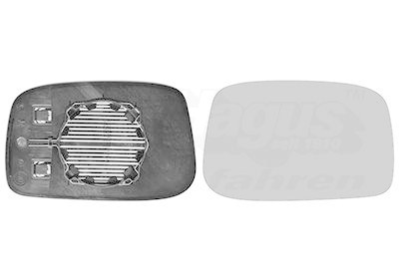 VAN WEZEL Spiegelglas, Au&szlig;enspiegel * HAGUS *