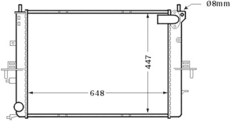 MAHLE Radiator, engine cooling BEHR