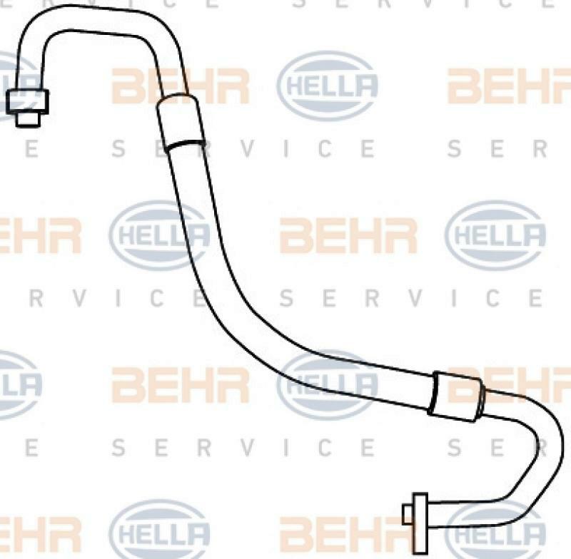 HELLA Hochdruck-/Niederdruckleitung, Klimaanlage BEHR HELLA SERVICE *** PREMI...