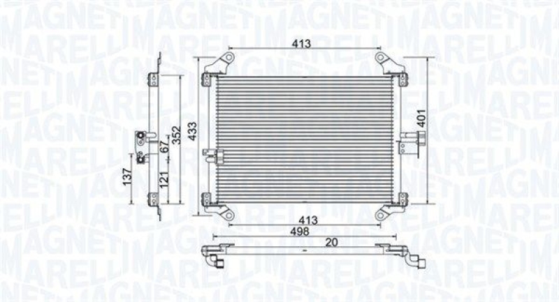 MAGNETI MARELLI Condenser, air conditioning