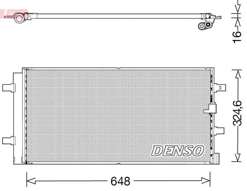 DENSO Kondensator, Klimaanlage DCN02044