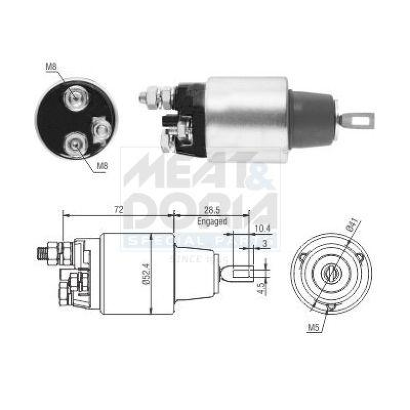 MEAT & DORIA Solenoid Switch, starter