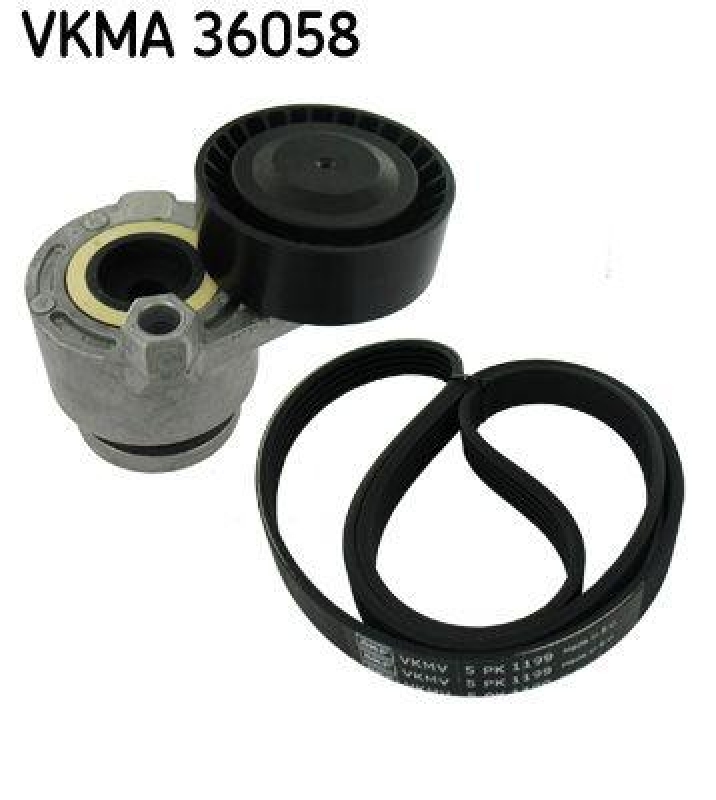 SKF Keilrippenriemensatz VKMA 36058