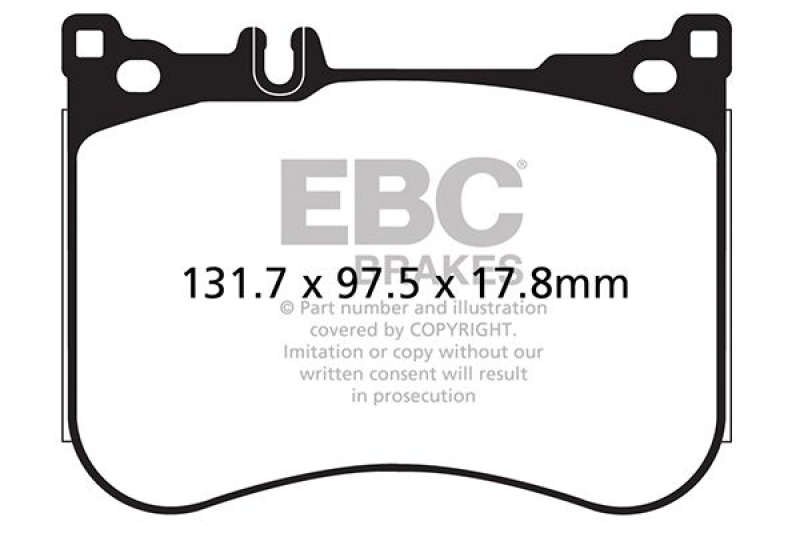 EBC Brakes Bremsbelagsatz, Scheibenbremse