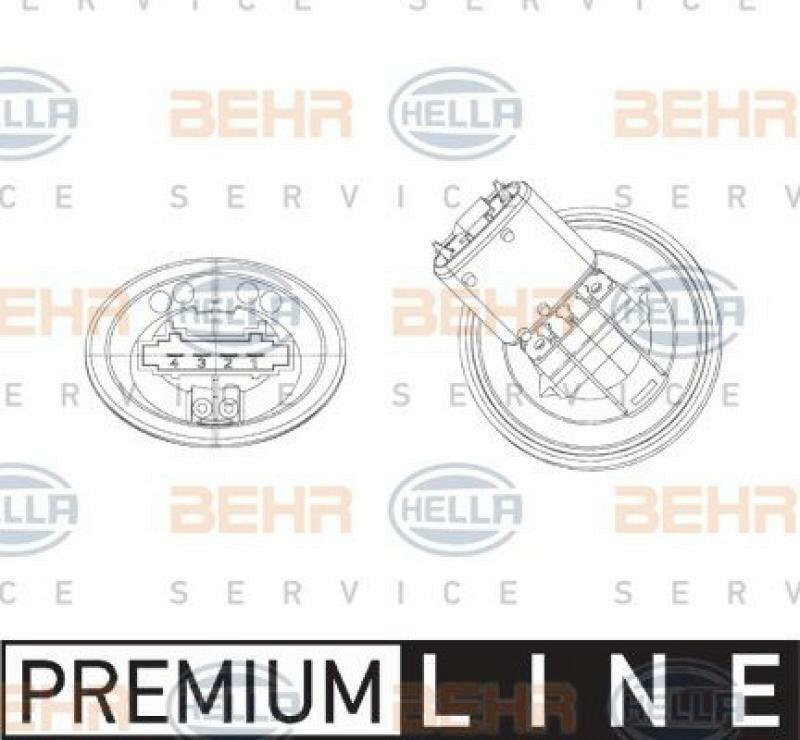 HELLA Regulator, passenger compartment fan BEHR HELLA SERVICE *** PREMIUM LINE ***