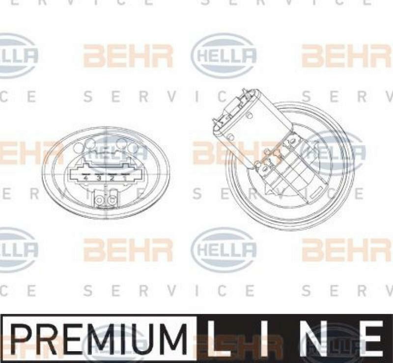 HELLA Regler, Innenraumgebläse BEHR HELLA SERVICE *** PREMIUM LINE ***