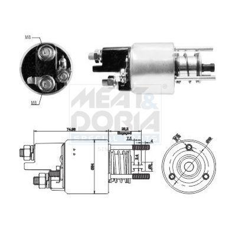 MEAT & DORIA Solenoid Switch, starter