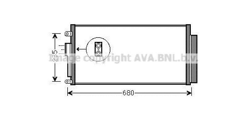 AVA QUALITY COOLING Condenser, air conditioning