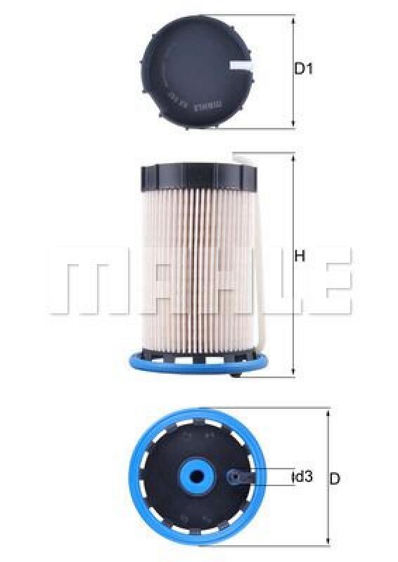MAHLE Kraftstofffilter KX 592