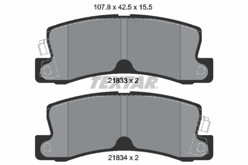 TEXTAR Bremsbelagsatz, Scheibenbremse 2183301