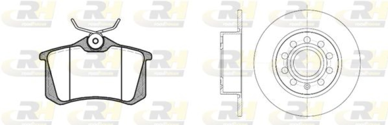 ROADHOUSE Brake Set, disc brake Dual Kit