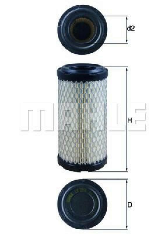 MAHLE ORIGINAL Luftfilter