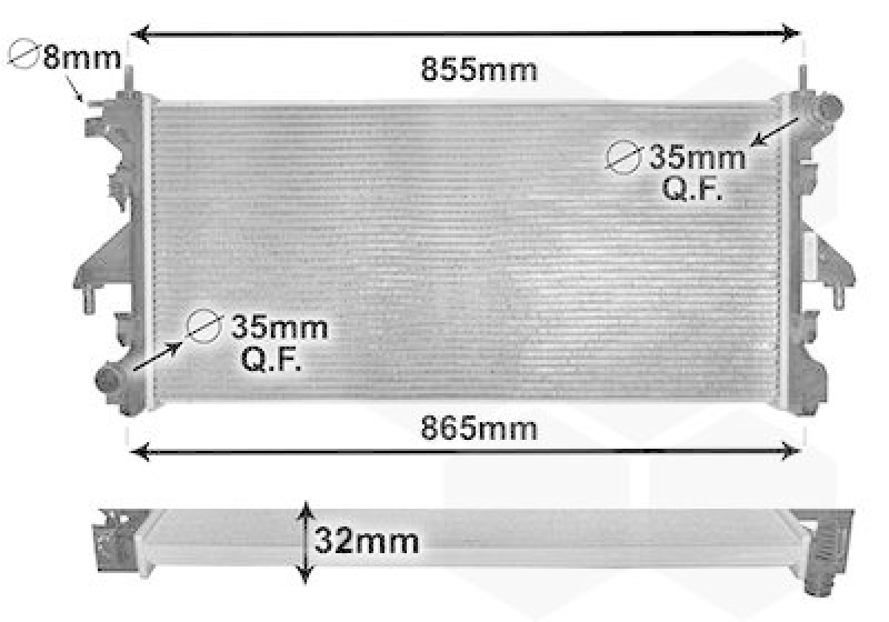 VAN WEZEL K&uuml;hler, Motork&uuml;hlung 40002310