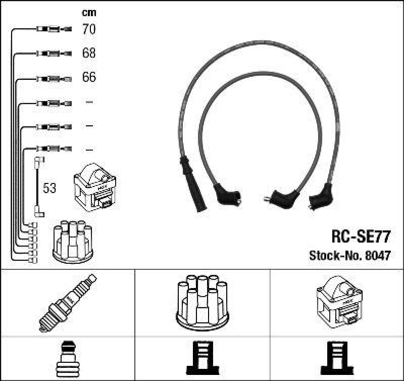 NGK Ignition Cable Kit