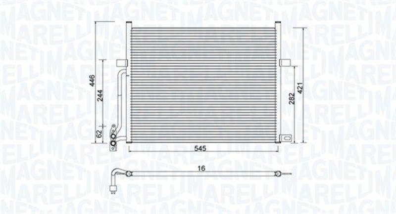 MAGNETI MARELLI Condenser, air conditioning