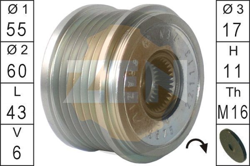 ERA Alternator Freewheel Clutch