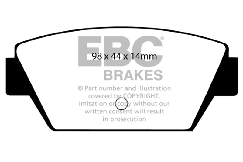 EBC Brakes Bremsbelagsatz, Scheibenbremse