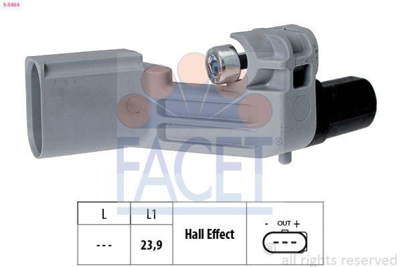 FACET Sensor, crankshaft pulse Made in Italy - OE Equivalent