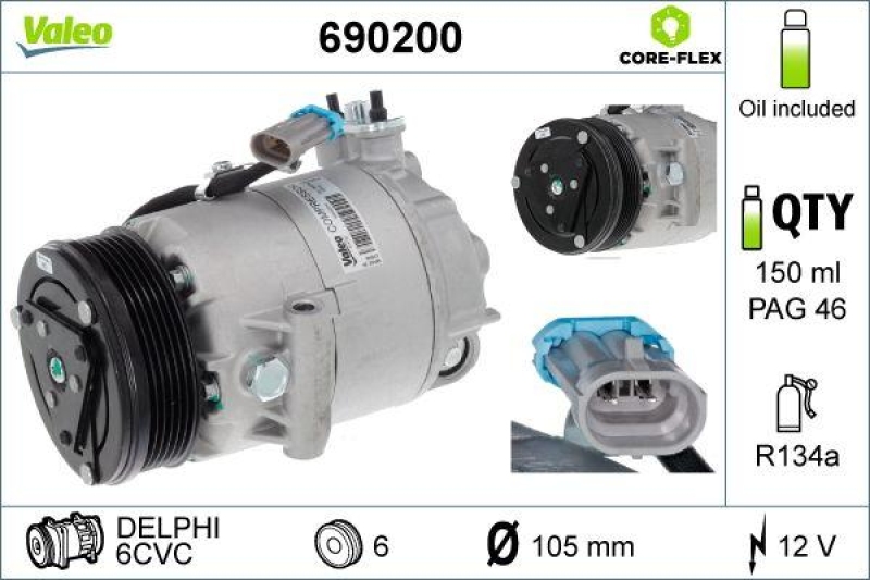 VALEO Compressor, air conditioning