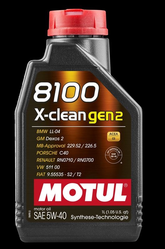 MOTUL Motoröl 8100 X-CLEAN GEN2 5W-40