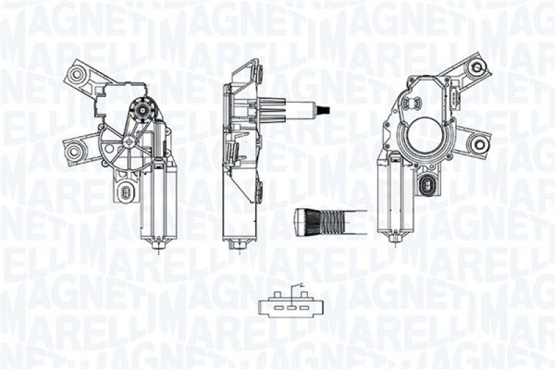 MAGNETI MARELLI Wischermotor