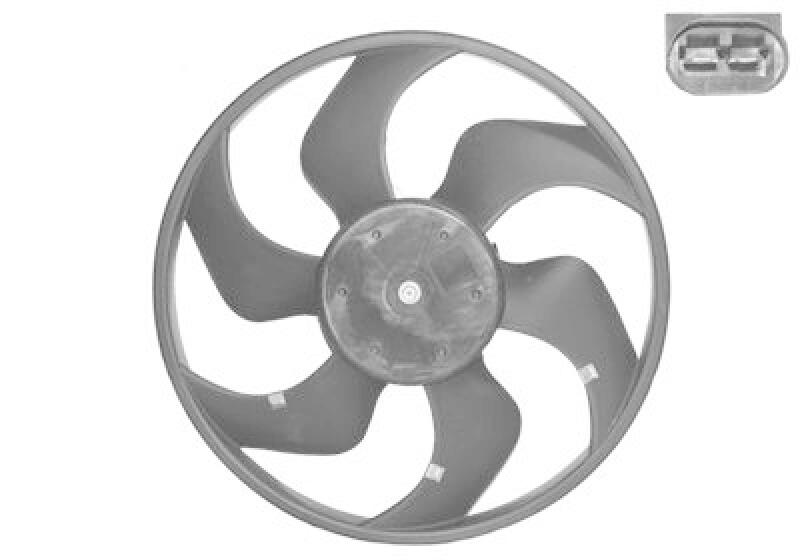 VAN WEZEL Fan, radiator