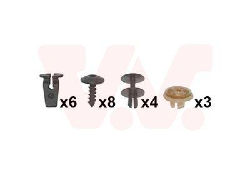 VAN WEZEL Mounting Kit, mud guard