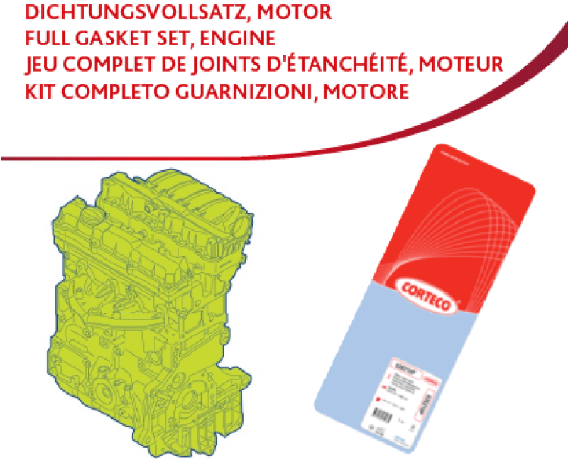 CORTECO Dichtungsvollsatz, Motor