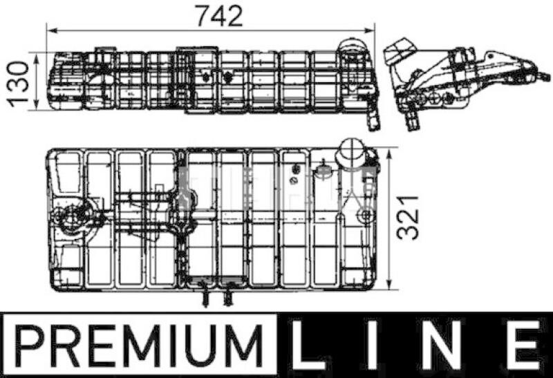 MAHLE Ausgleichsbehälter, Kühlmittel BEHR *** PREMIUM LINE ***