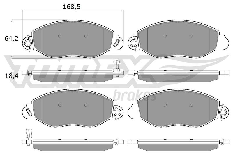 TOMEX Brakes Bremsbelagsatz, Scheibenbremse