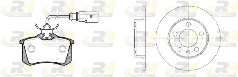 ROADHOUSE Bremsensatz, Scheibenbremse Dual Kit