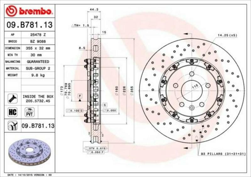 2x BREMBO Bremsscheibe TWO-PIECE FLOATING DISCS LINE