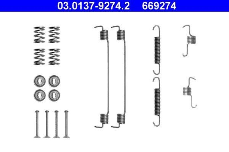 ATE Accessory Kit, brake shoes