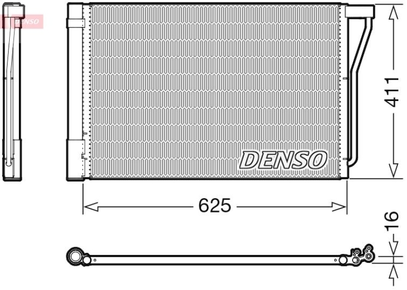 DENSO Kondensator, Klimaanlage DCN05022