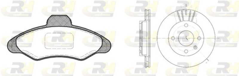 ROADHOUSE Bremsensatz, Scheibenbremse Dual Kit